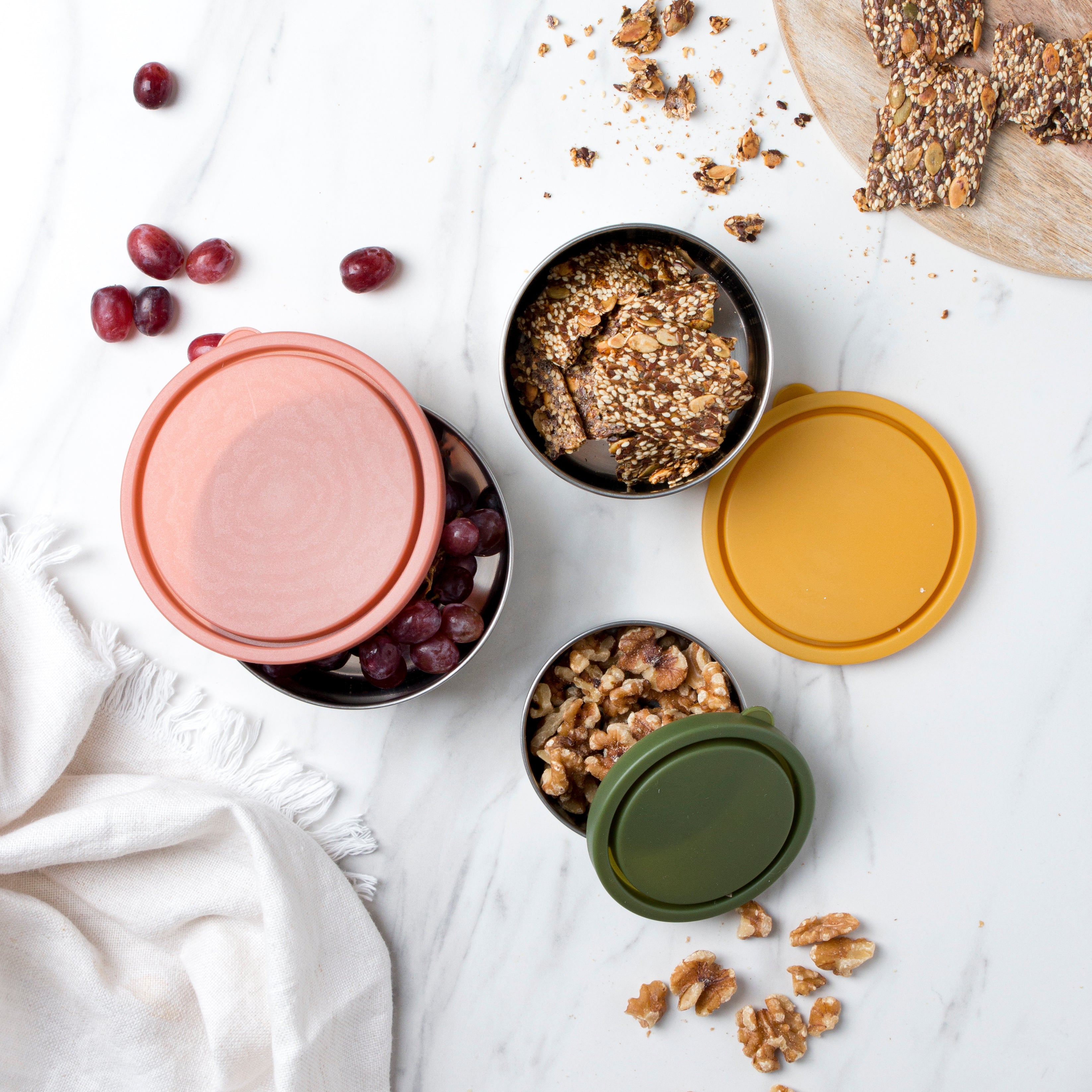 Round Nesting Containers Autumn Collection - 3 Piece Set