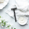 Matte Black Safety Razor with Replacement Blades
