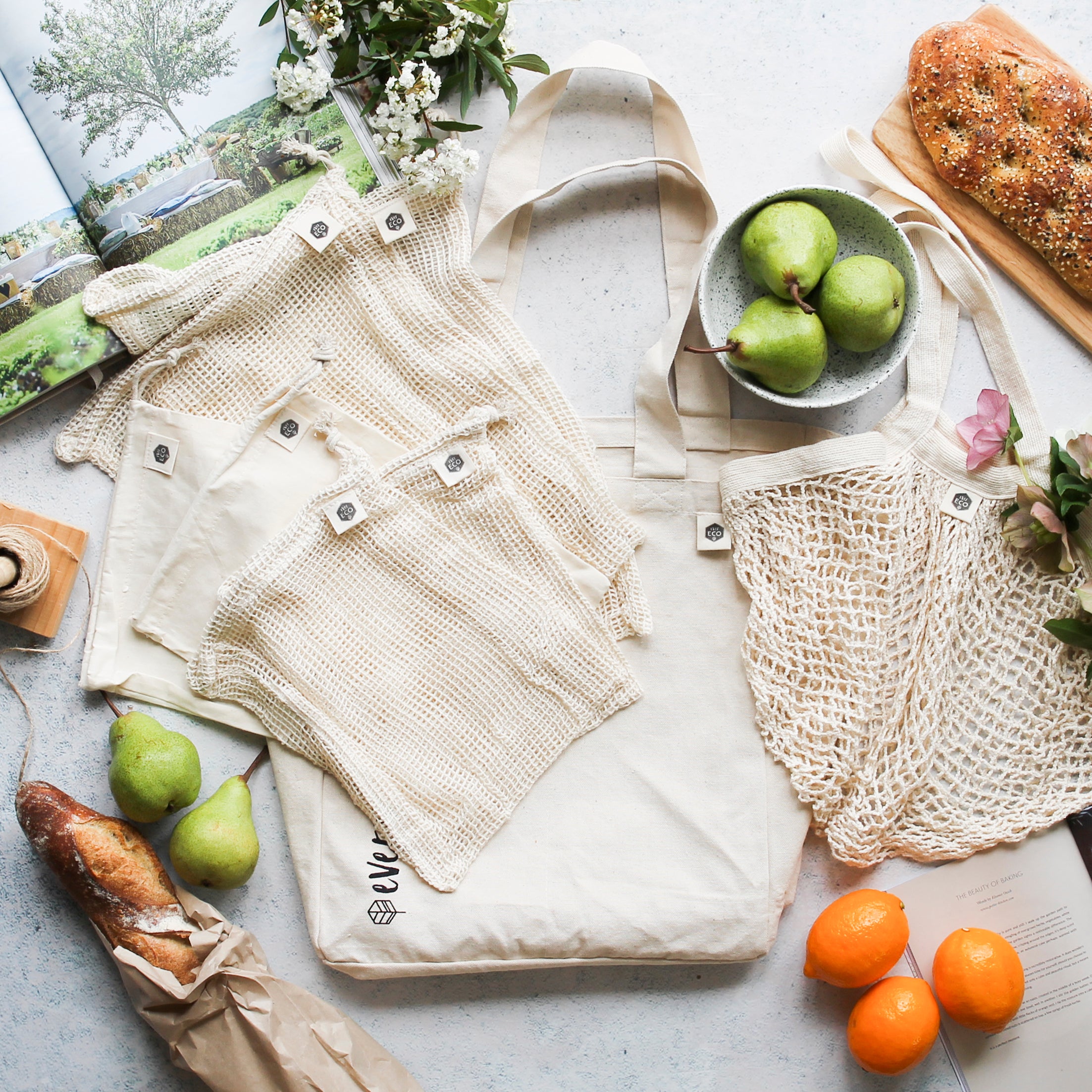 Organic Cotton Zero Waste Shopping Set