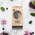 Stainless Steel Short Straws Straight - 4 Pack